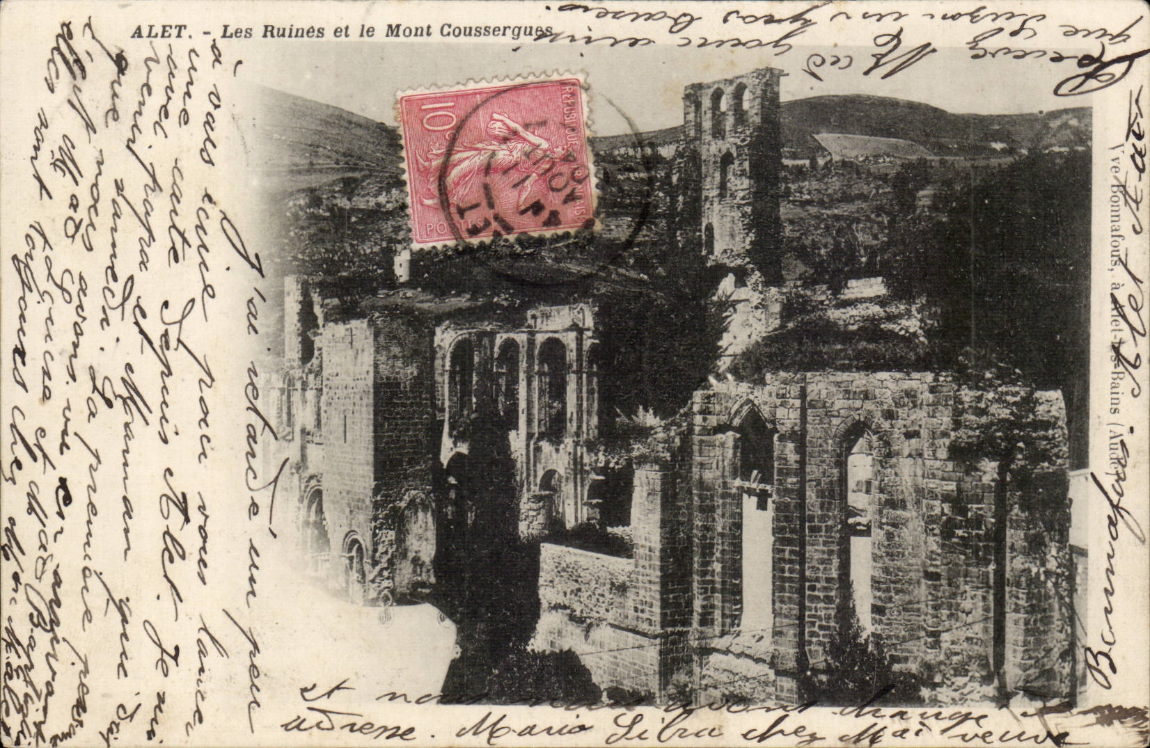 Les Ruines et le Mont Coussergues - CPA
