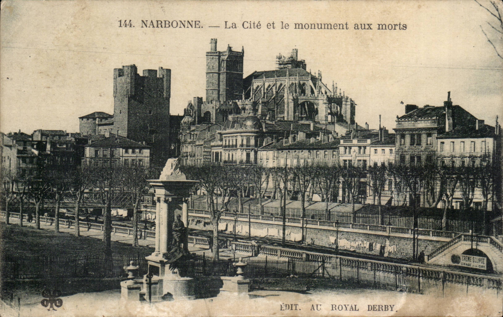 Narbonne - ISCED und das Kriegdenkmal das L - CPA