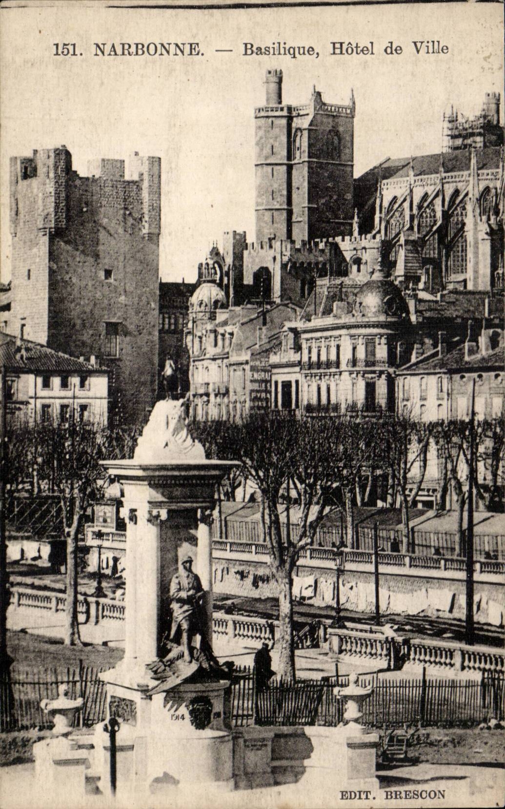 Narbonne - Basilika-Rathaus - CPA