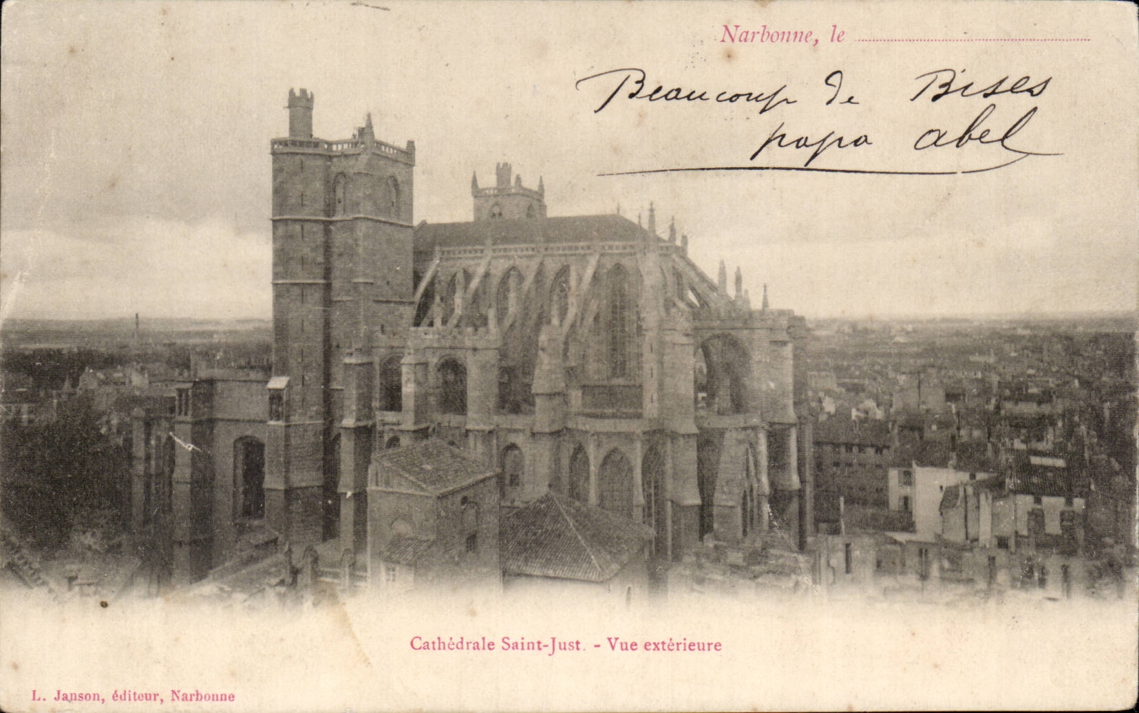 Narbonne - Kathedrale Saint Jean - externer Anblick - CPA