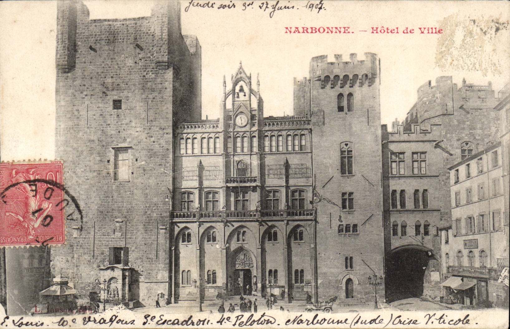 Narbonne - Rathaus - CPA