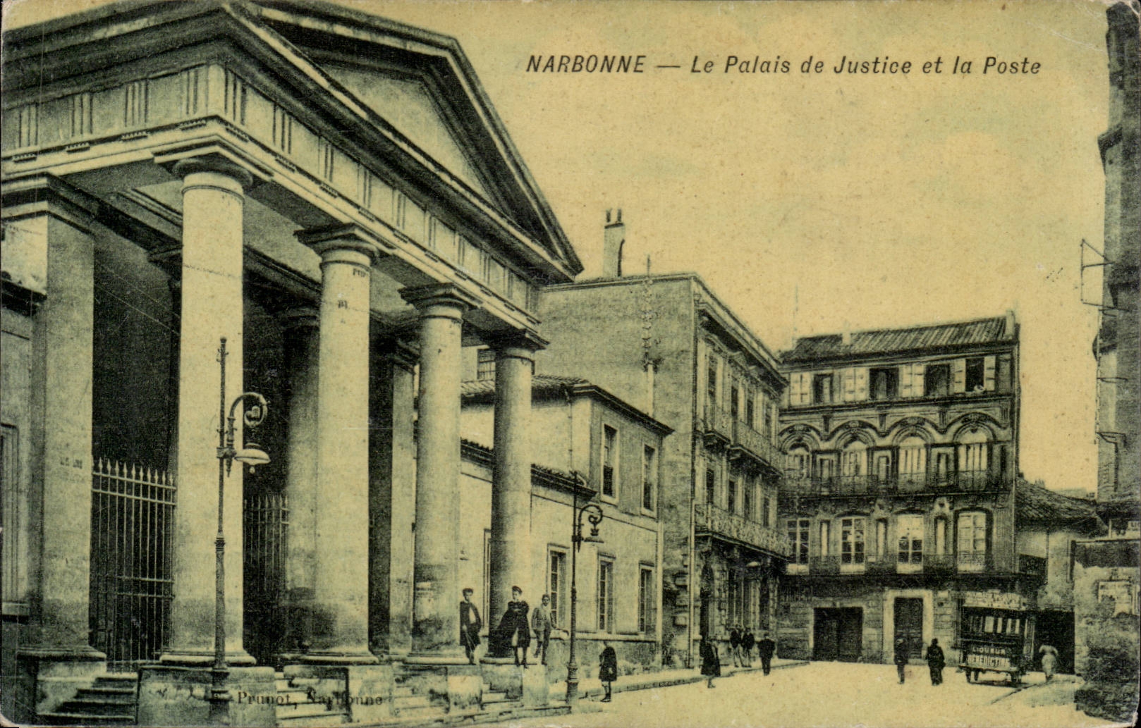 Narbonne - Gerichte und die Post - CPA