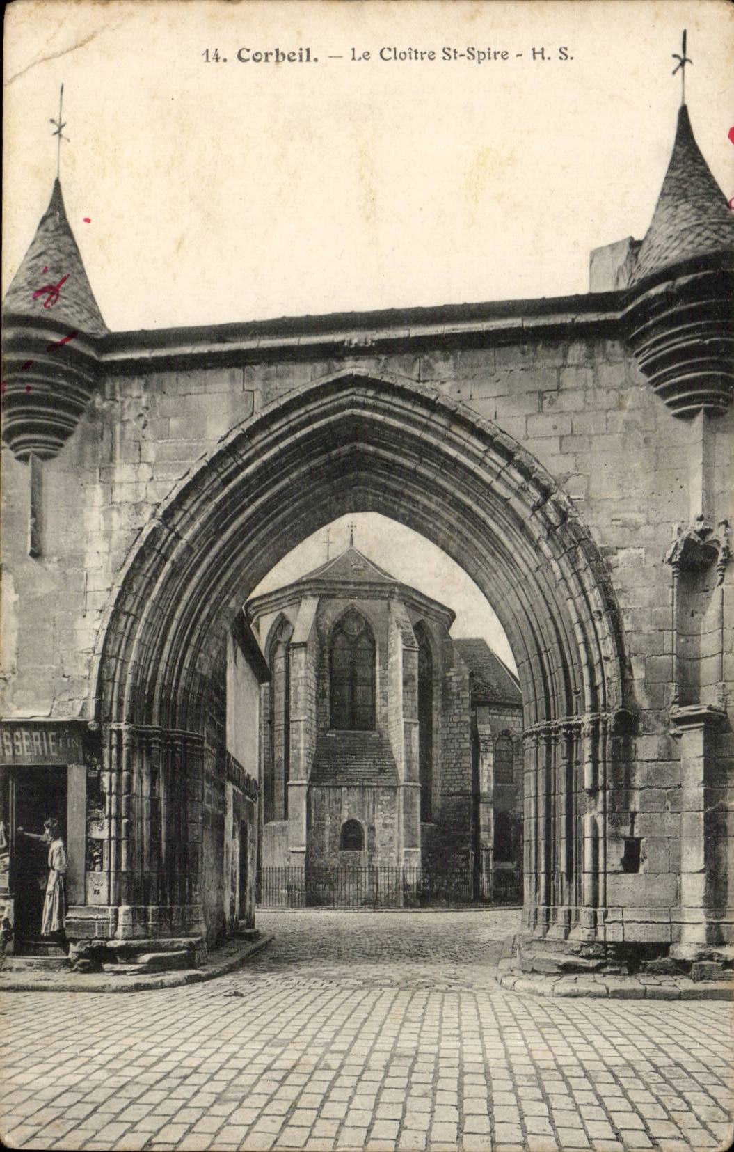 Corbeil CPA the cloister St Whorl