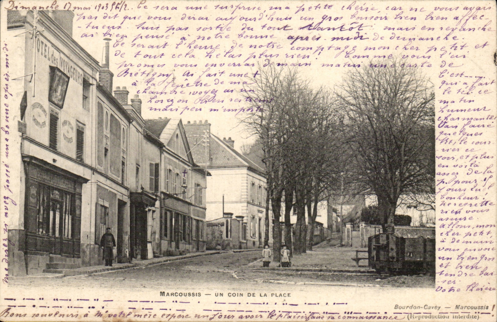 Marcoussis CPA eine Ecke des Platzes