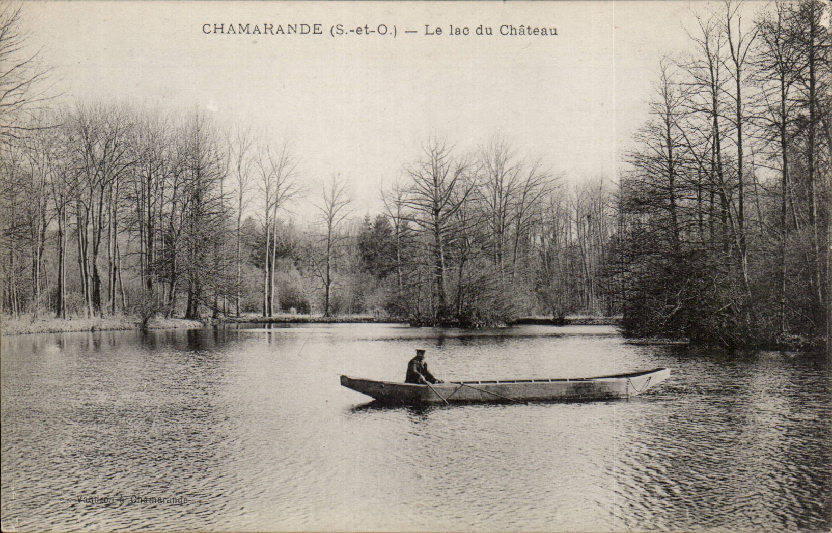 Chamarande CPA le lac du chateau