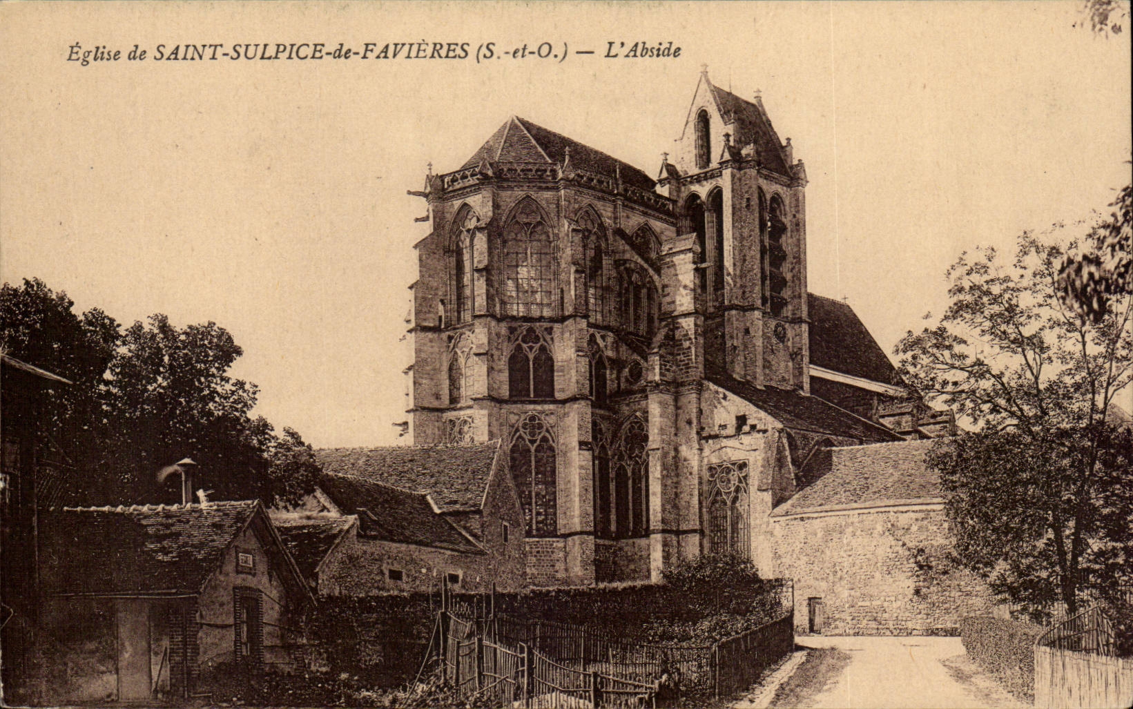 CPA Eglise de Saint sulpice de Favieres CPA L'abside