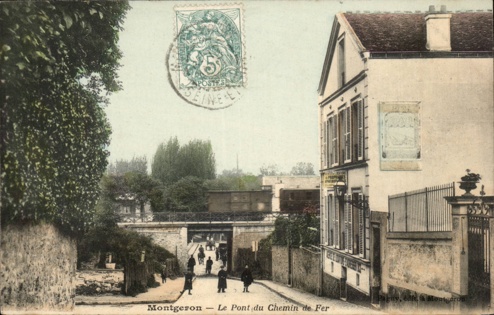 Montgeron CPA the bridge of the railroad