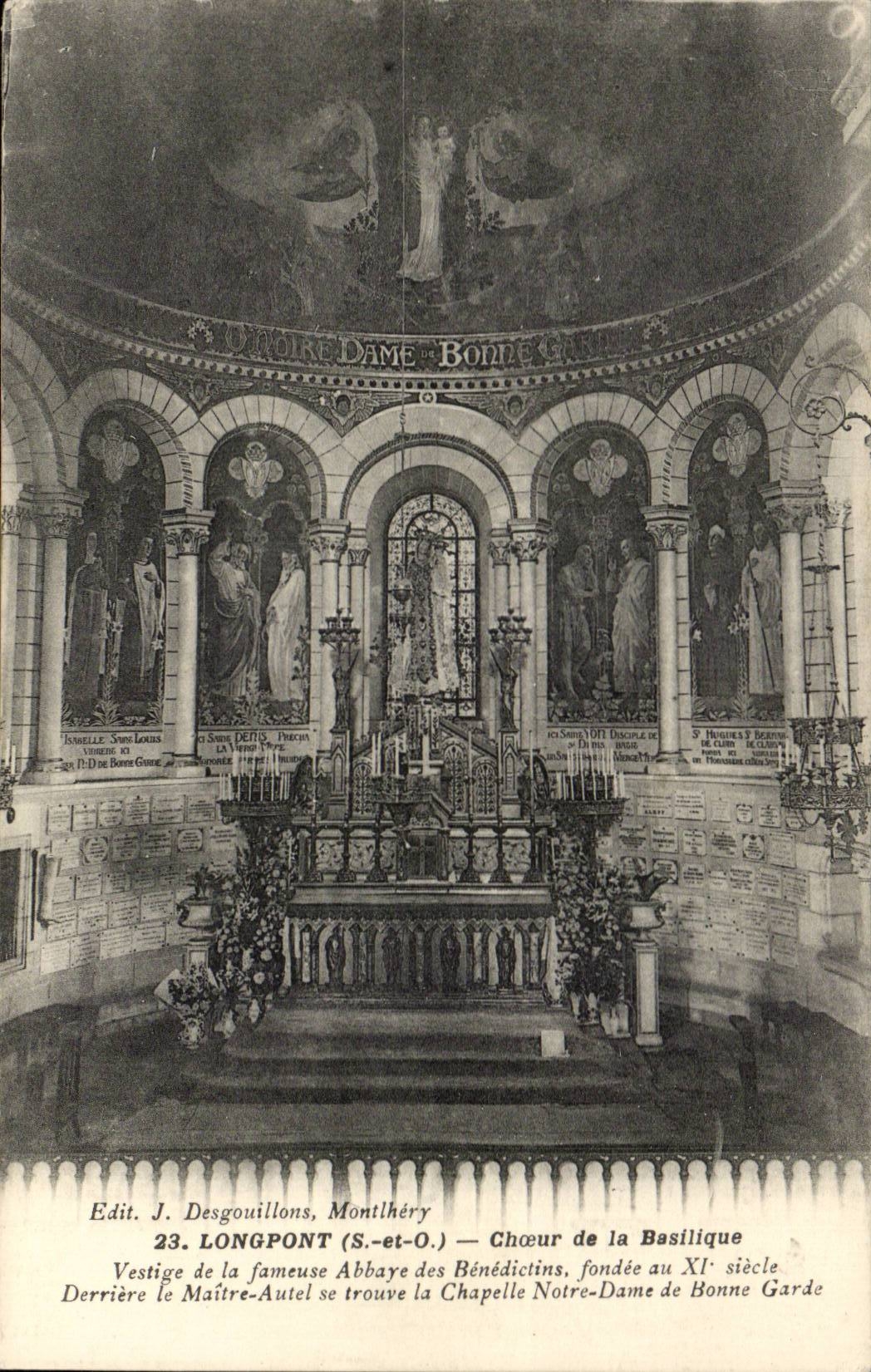 Longpont CPA Choeur de la basilique