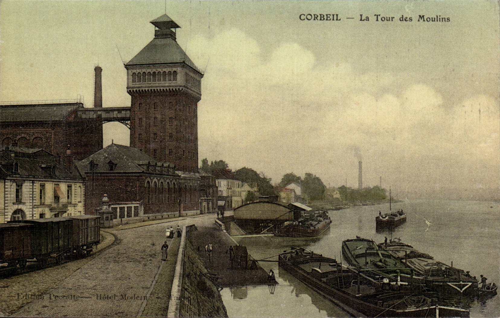 Corbeil CPA the tower of the mills (millet)