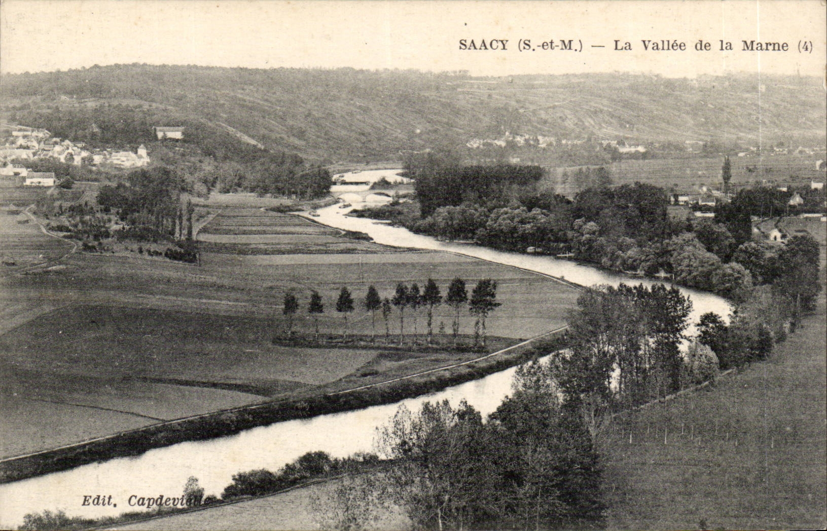 CPA Saacy on marl the valley of the Marne