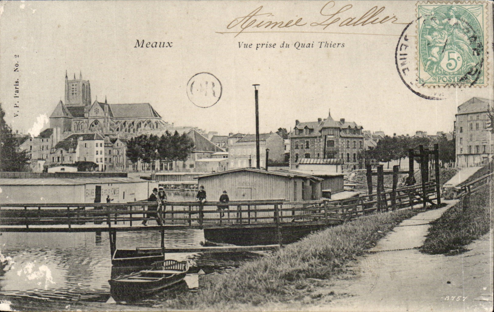 CPA Meaux Seen of the Thiers quay