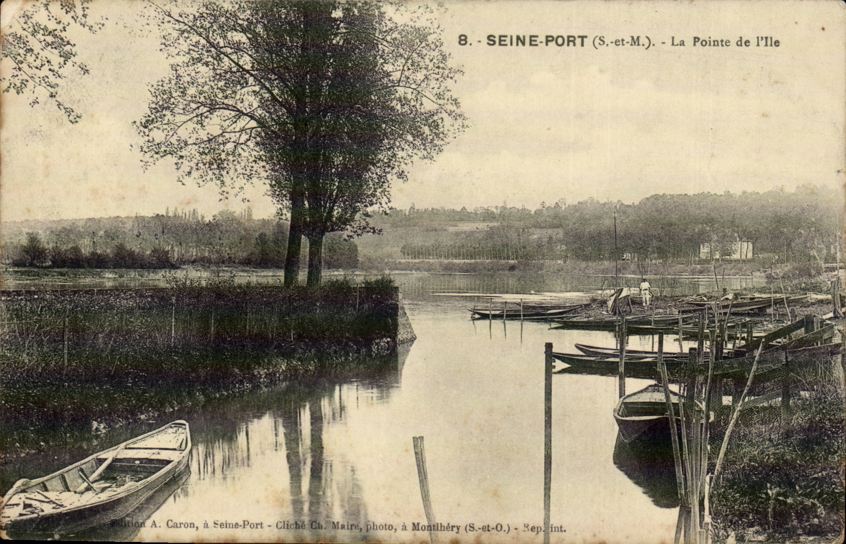 The Seine Port CPA the point of the island
