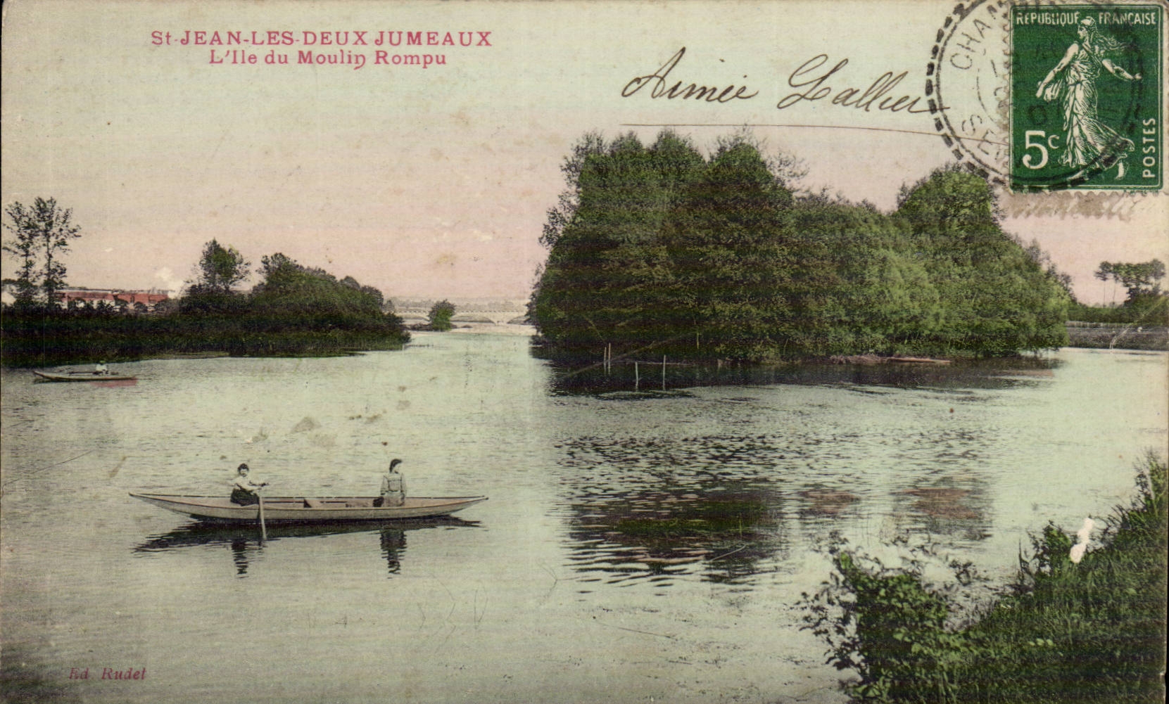 Saint Jean two twins CPA the island of the broken mill