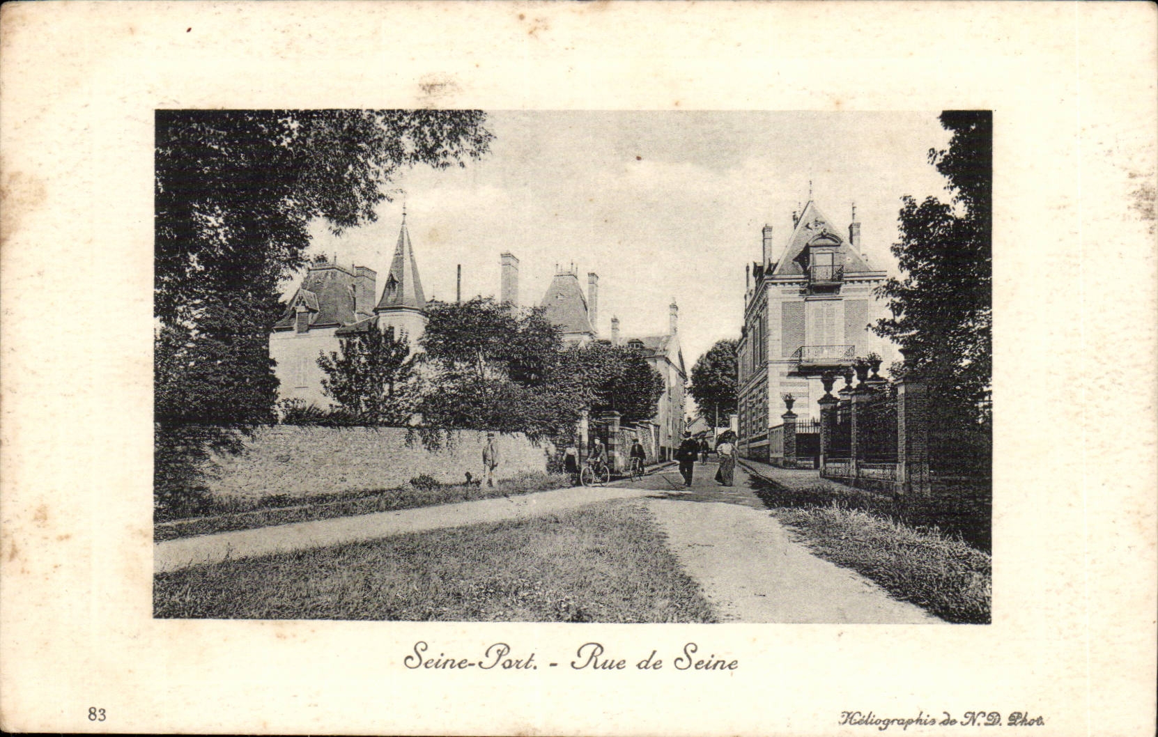 The Seine Port - Street of the Seine CPA