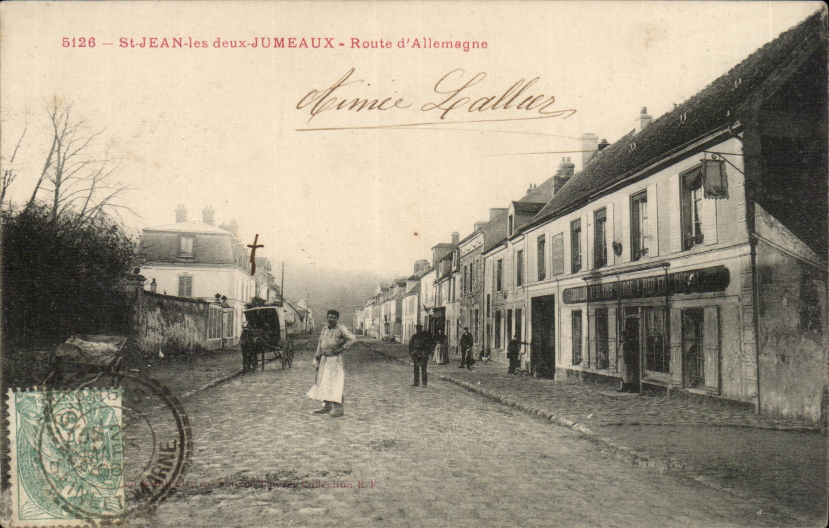 St Jean two Twins - Road of Germany CPA