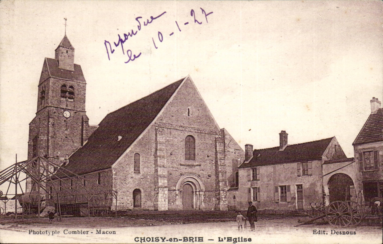 Choisy-in-Brie - the Church - CPA