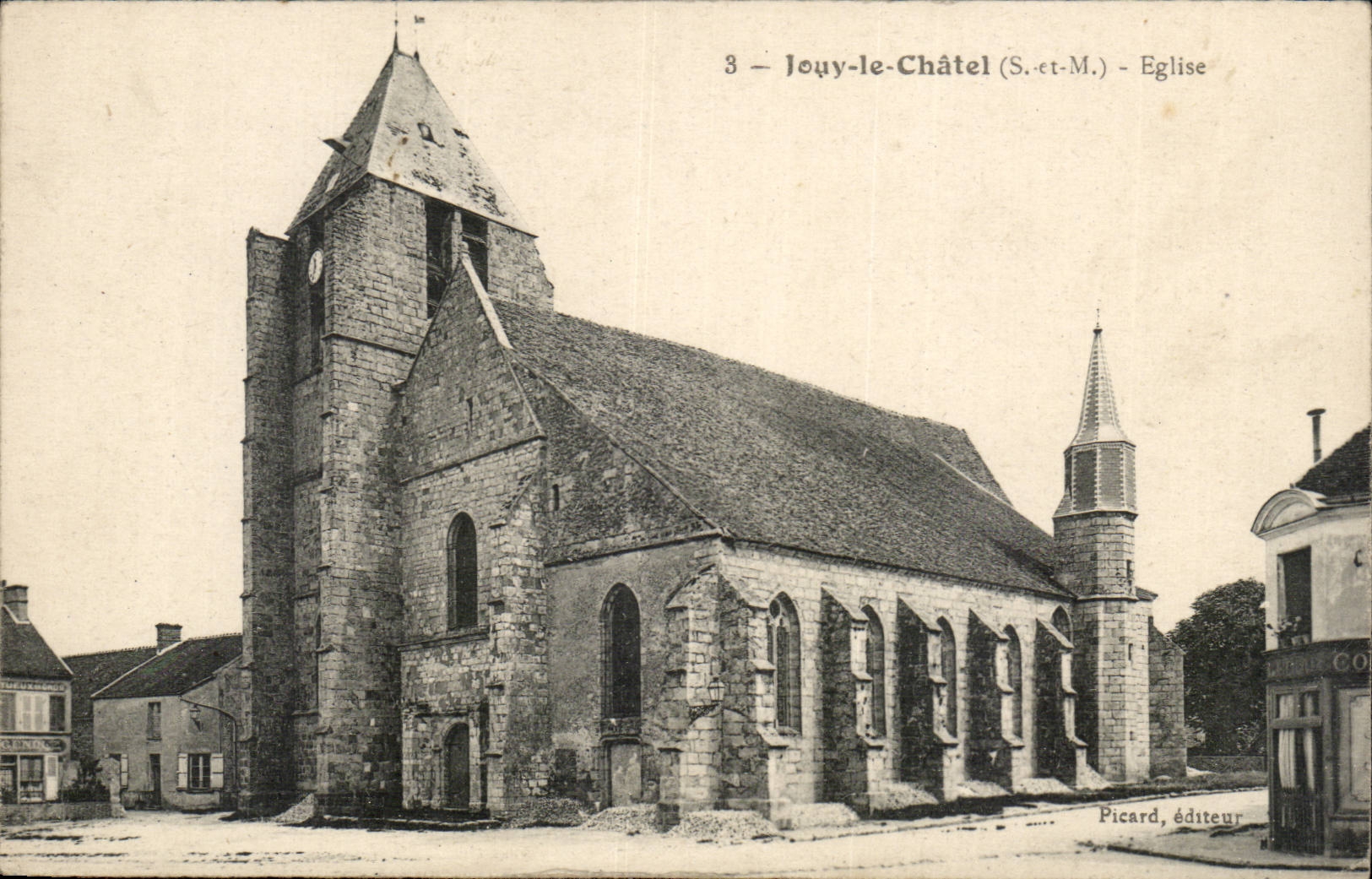 Jouy Chatel - Church - CPA