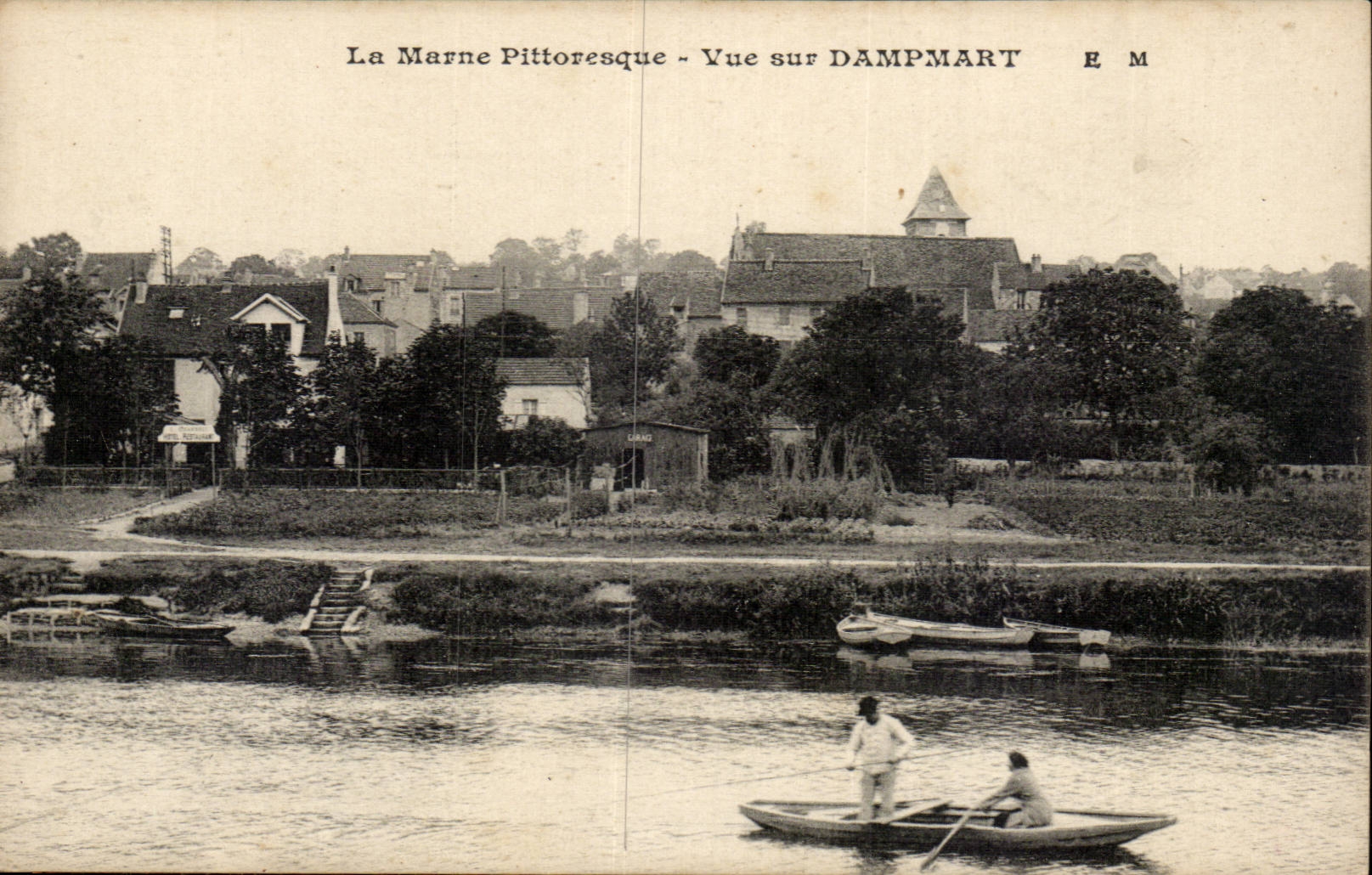 The Picturesque Marne - Sight on Dampmart - CPA