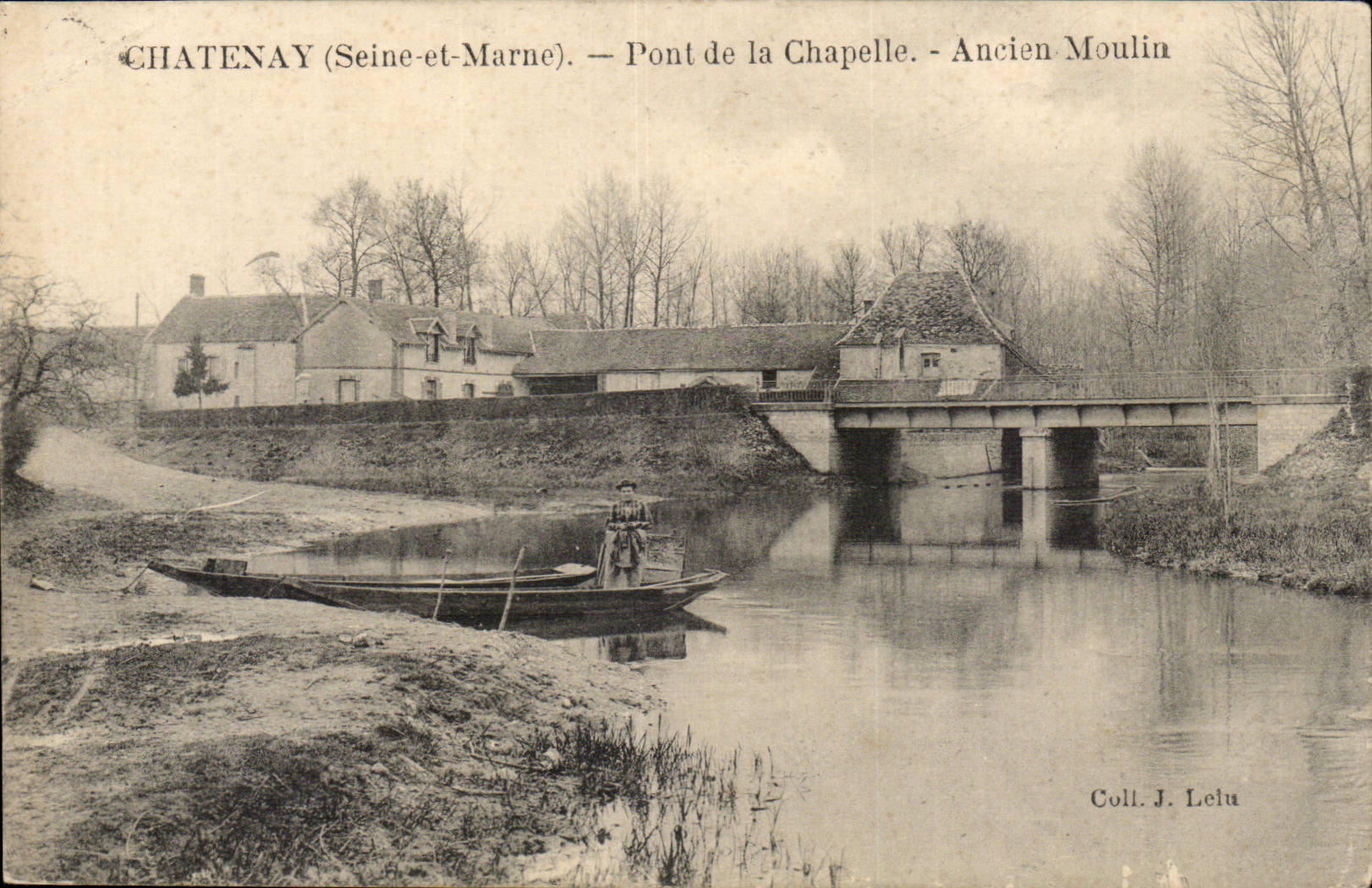 Chatenay - Bridge of the Vault - Old Mill - windmill - CPA