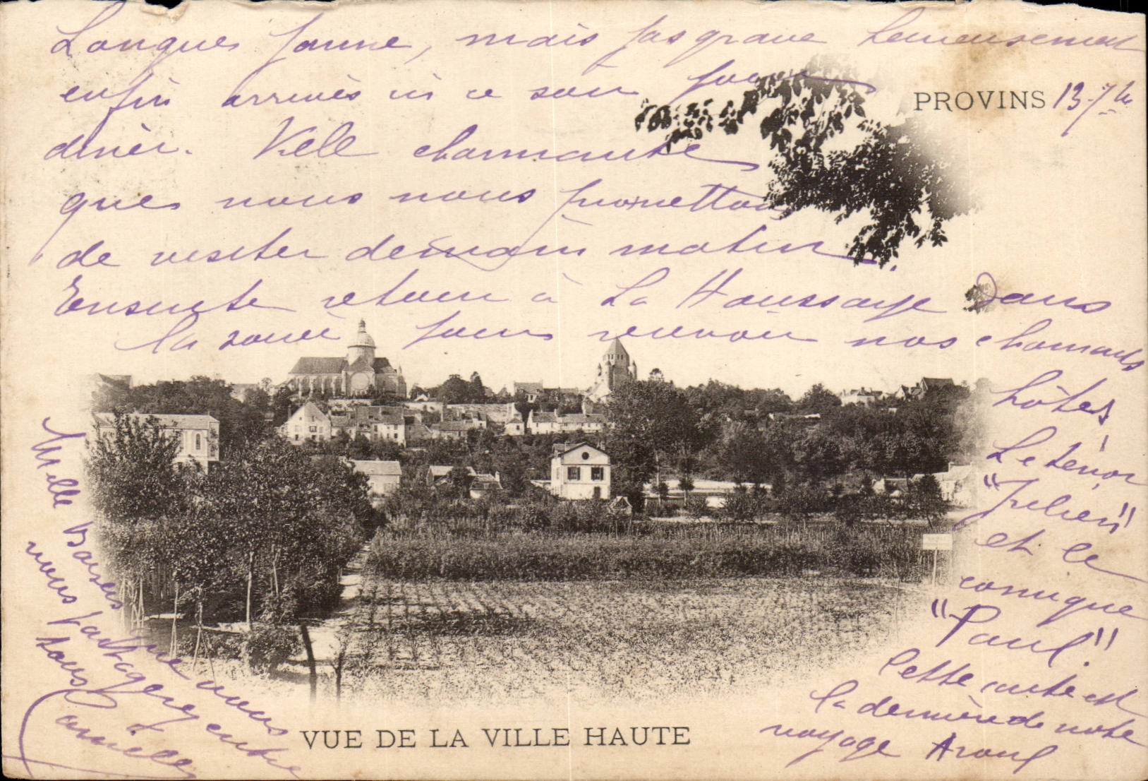 Layered branches CPA Seen of the high city