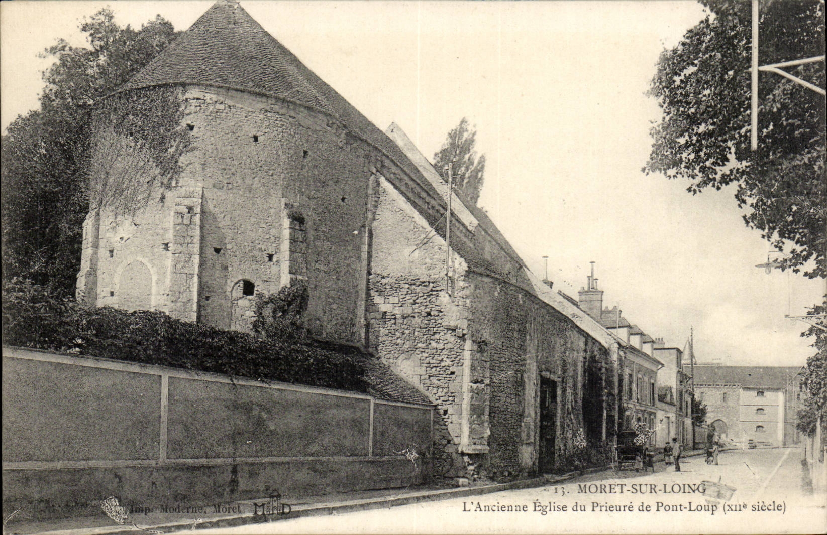 Moret sur Loing CPA L'ancienne eglise du Prieure de Pont Loup (12eme)