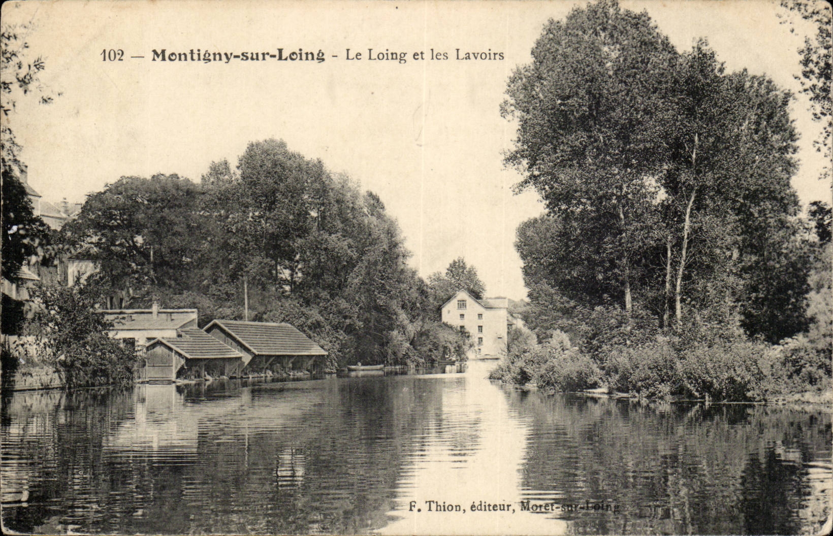 Montigny on Loing - Loing and Laundrettes - CPA