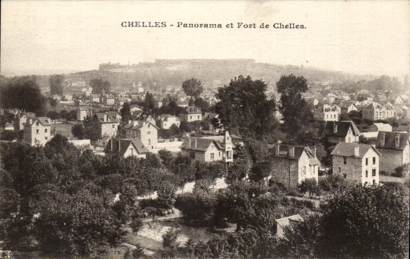 Chelles - Panorama and Fort of Chelles CPA