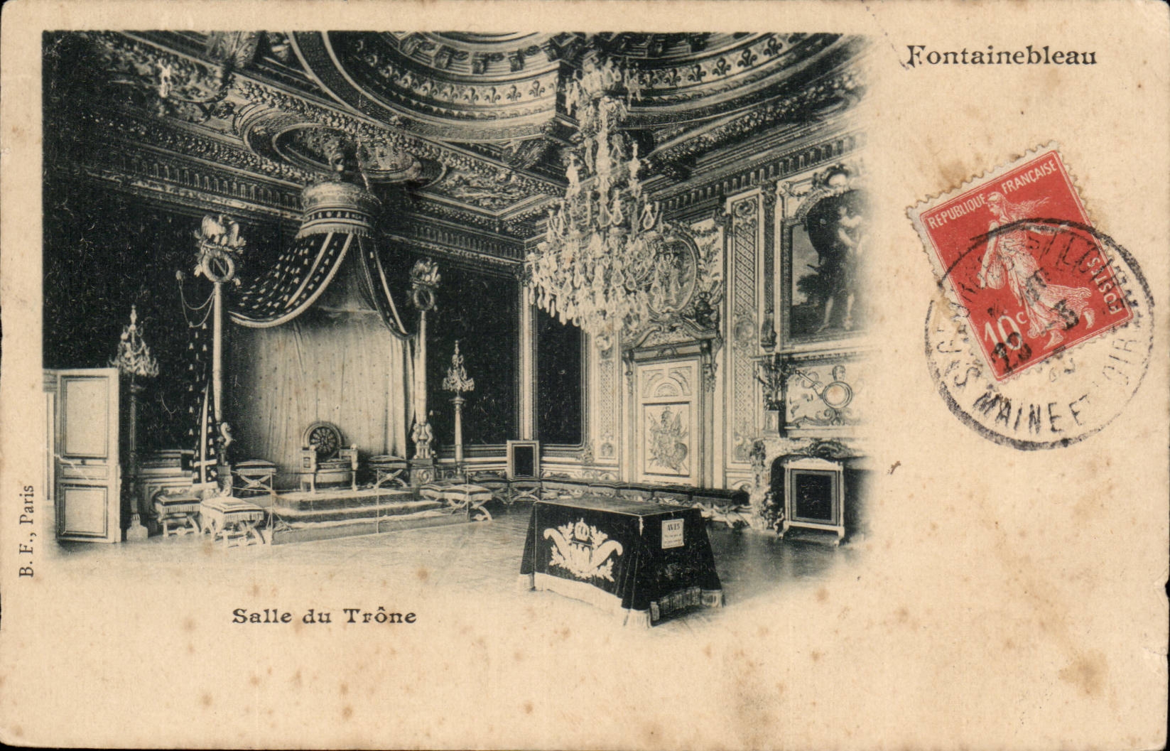 Fontainebleau - Throne room CPA