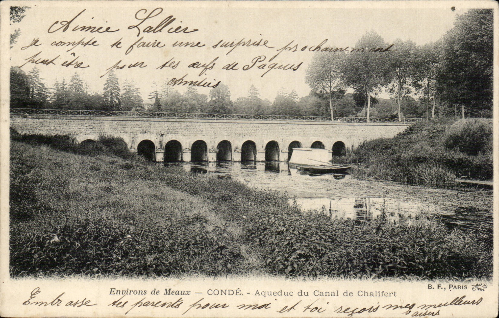 Surroundings of Meaux CPA Cop Aqueduct of the canal of Chalibert