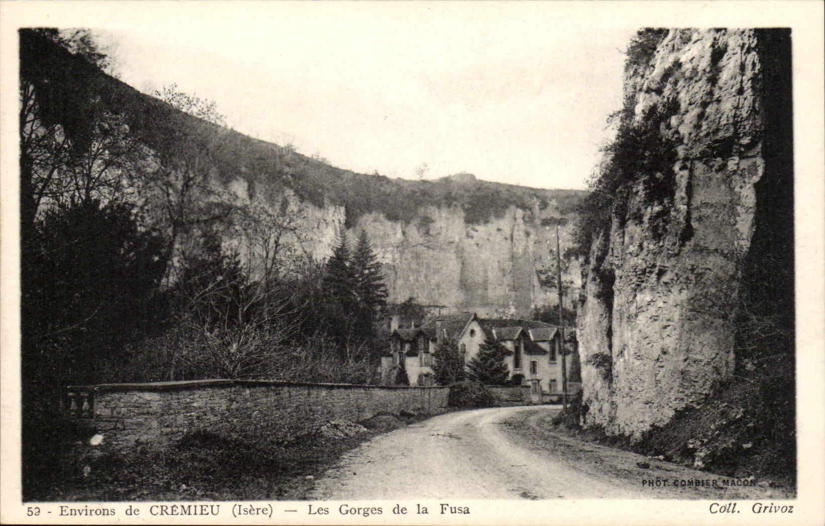 Surroundings of Cremieu CPA the throats of Fused