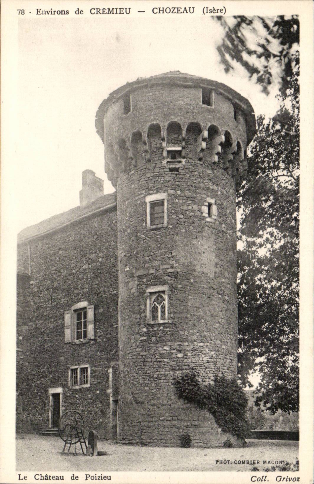 Cremieu CPA the castle of Poizieu Chozeau