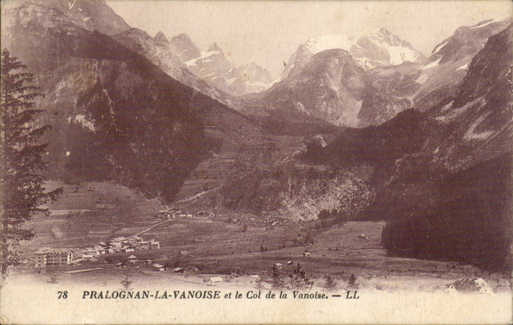 Pralognan Vanoise and the collar of Vanoise CPA