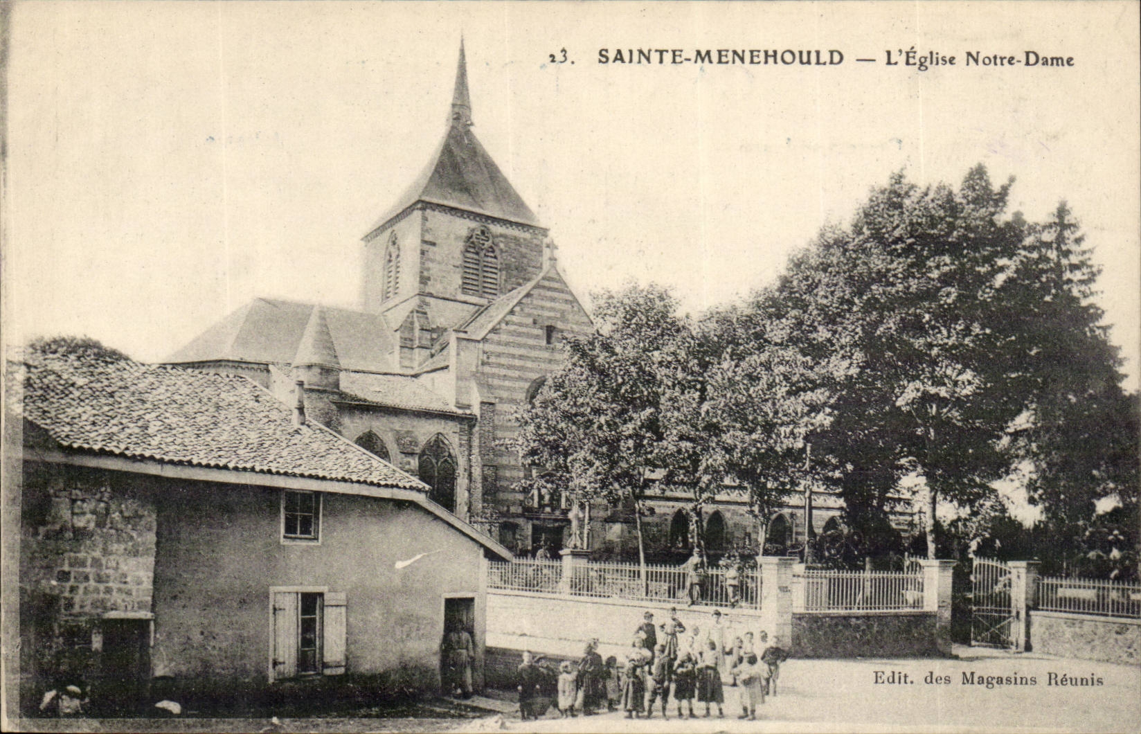 The argonne Sainte menehould the church Our Lady (children)