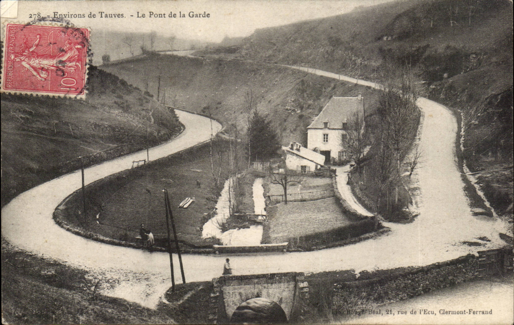 Surroundings of Tauves CPA the bridge of the guard
