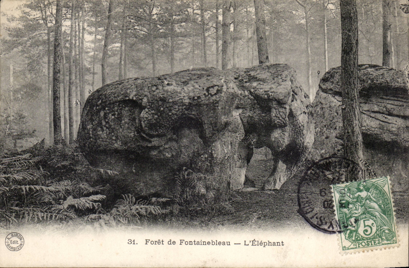 Drill of Fontainebleau CPA elpehant It