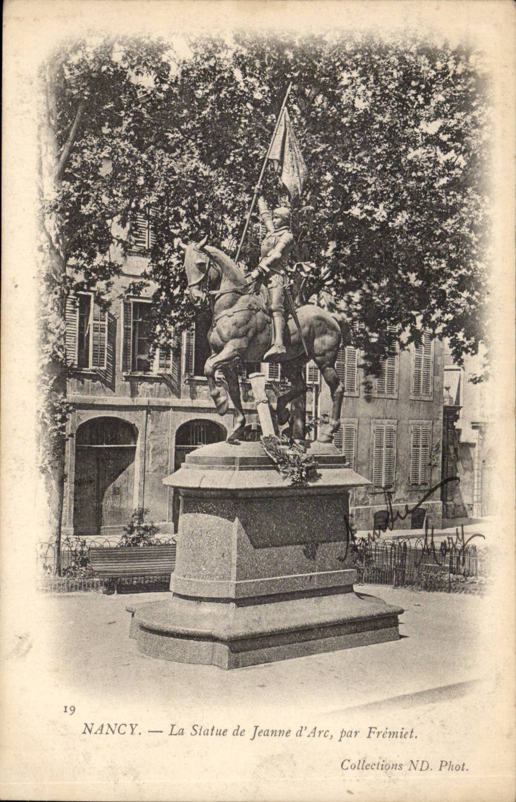 Nancy CPA Statue de Jeanne d'arc par Fremiet