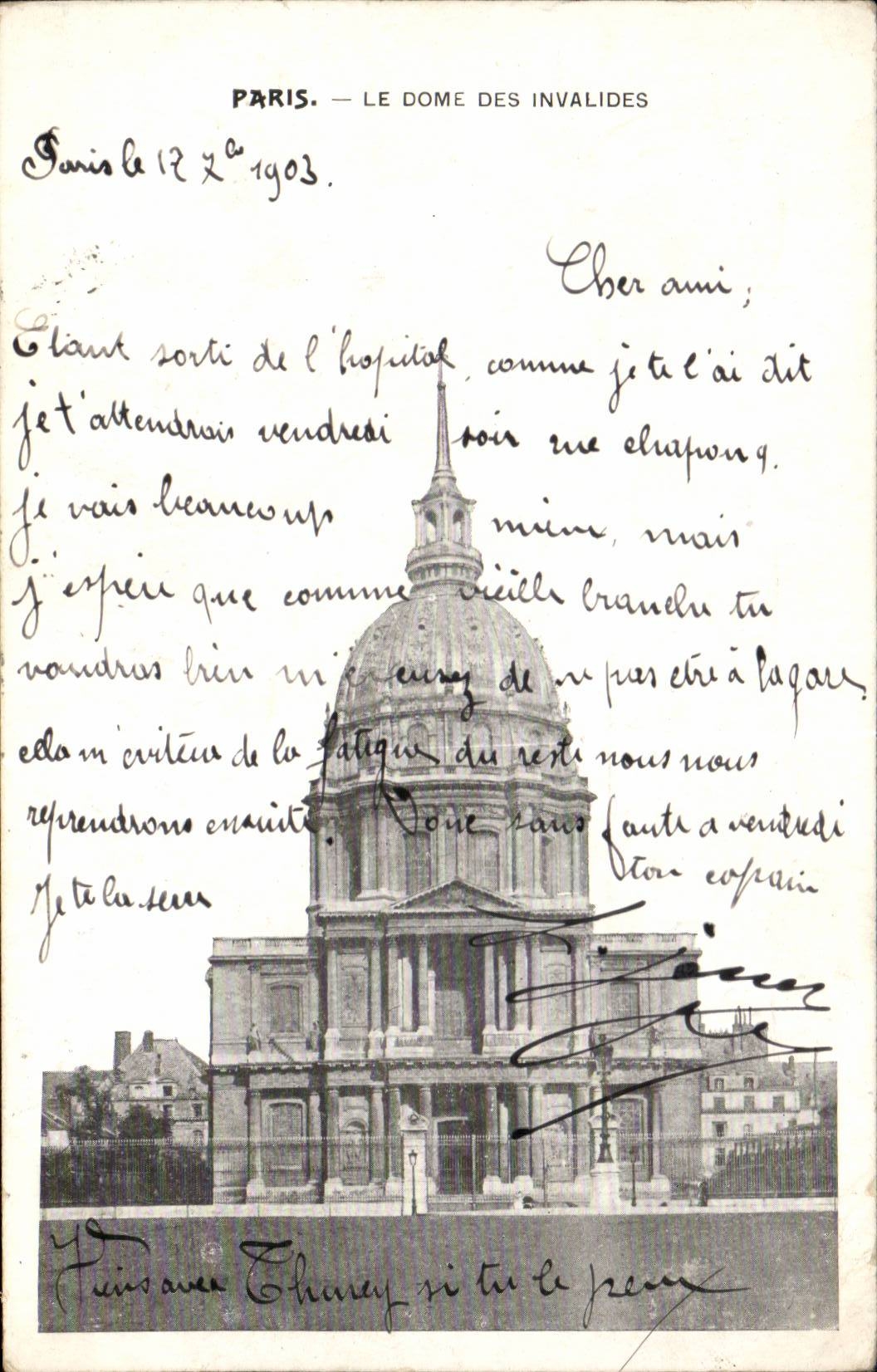 Paris CPA Dome of Invalides