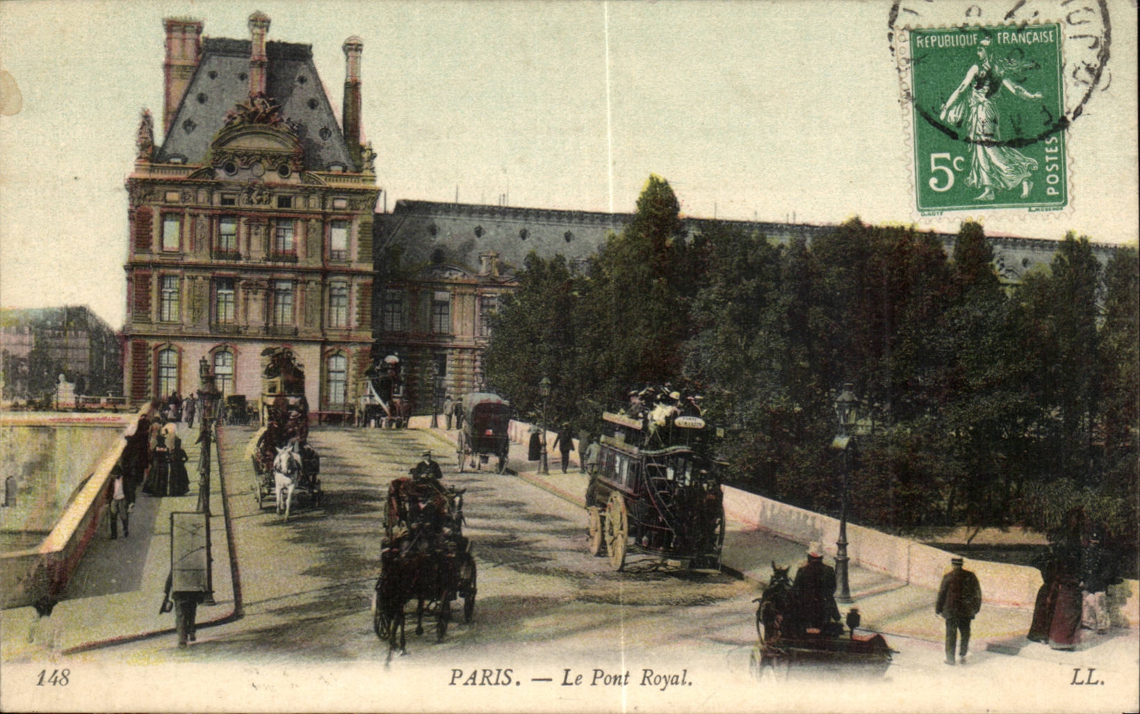 Paris CPA Le pont Royal