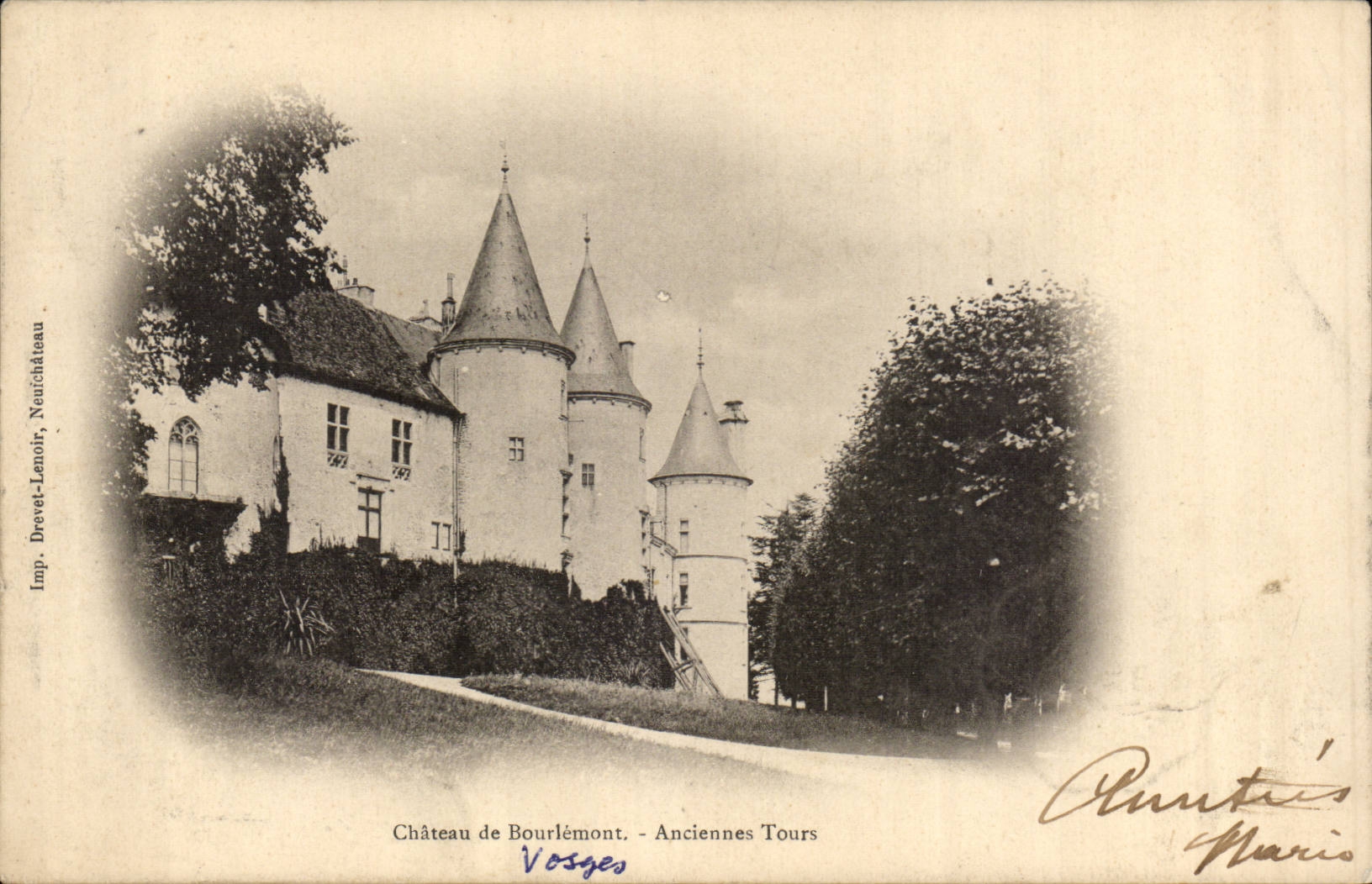 CPA Castle of Bourlemont Old towers