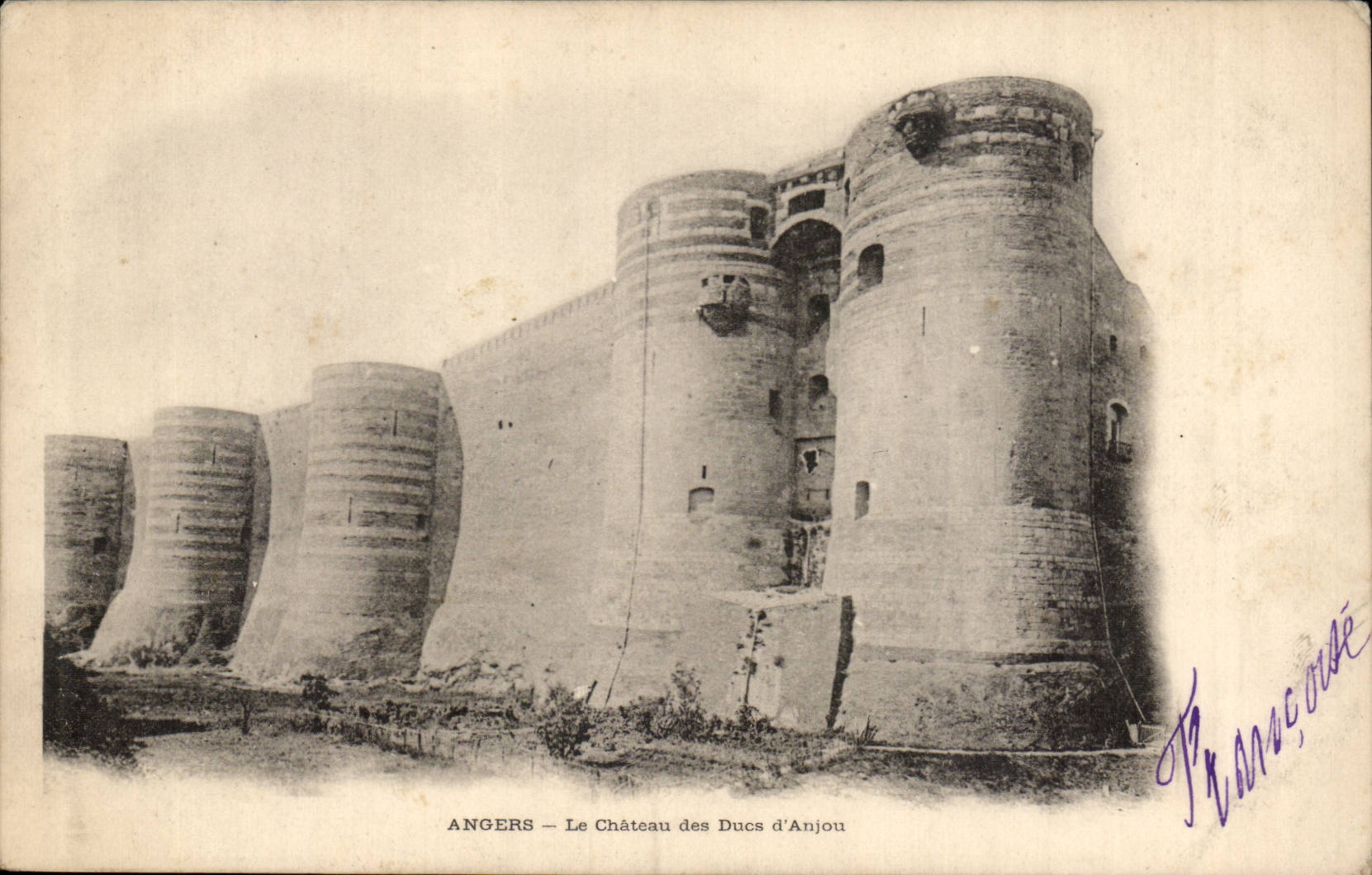 Angers CPA the castle of the dukes of Anjou