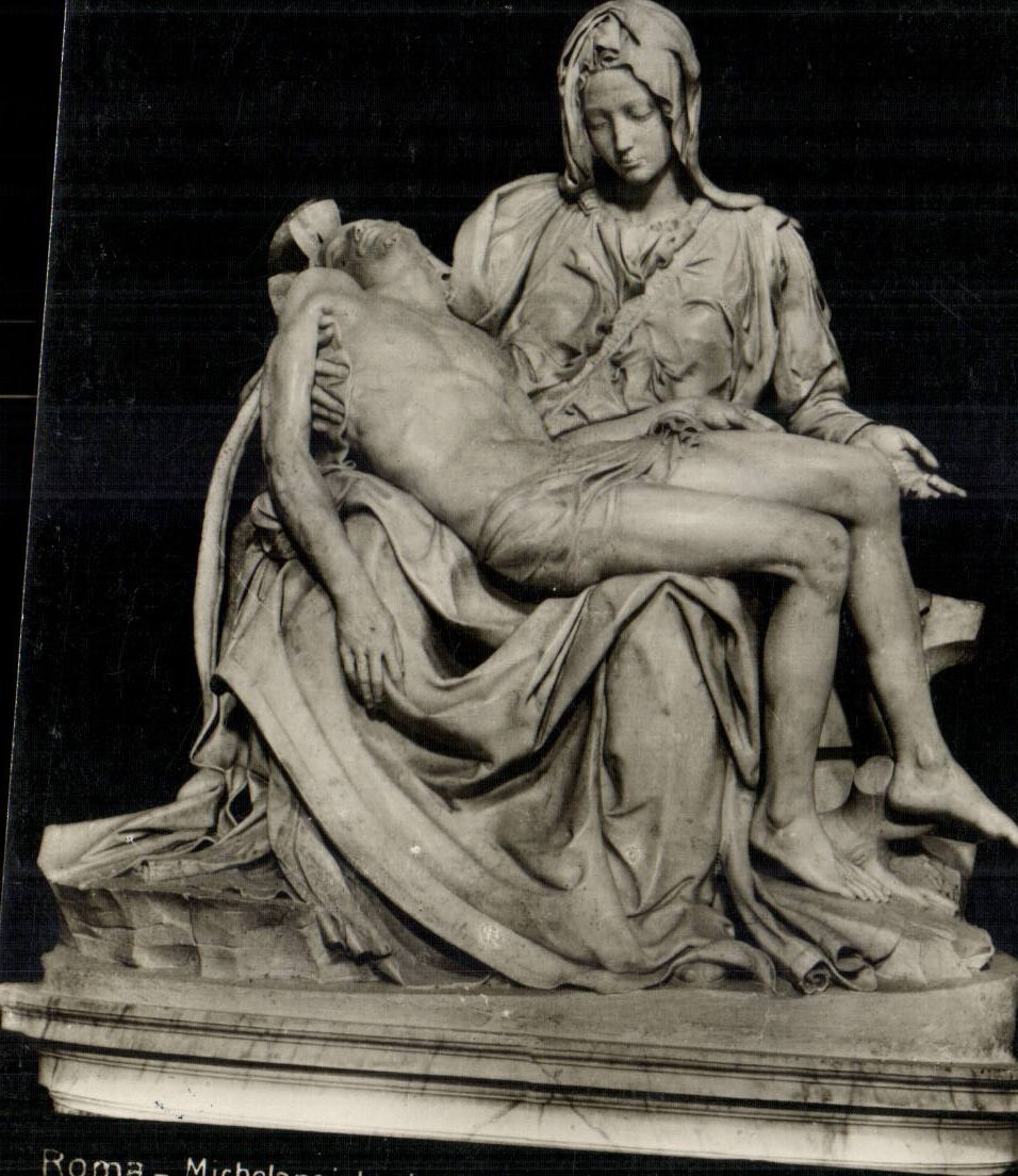 Italienitalien Rom CPA Michanlegelo Pieta (Chiesa di S Pietro)