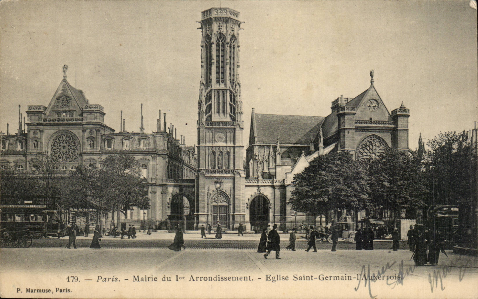 Paris CPA Mairie du 1er arrondissement Eglise Saint Germain l'auxerrois