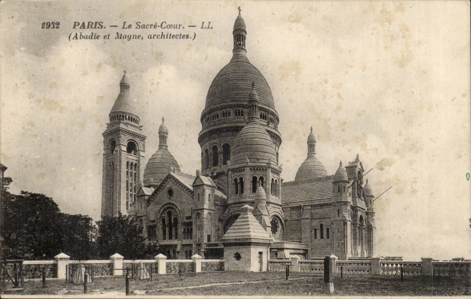 Paris CPA Le sacre coeur (montmartre)