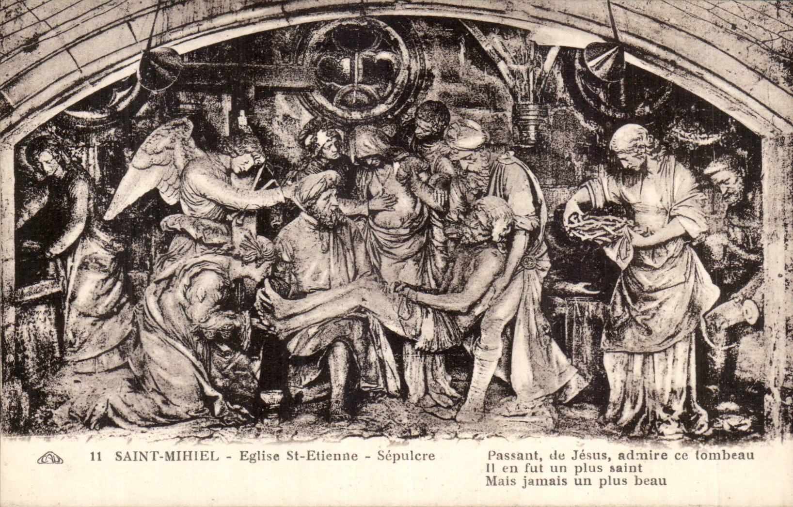 Saint Mihiel CPA the sepulchre Ligier Richier Church St Etienne