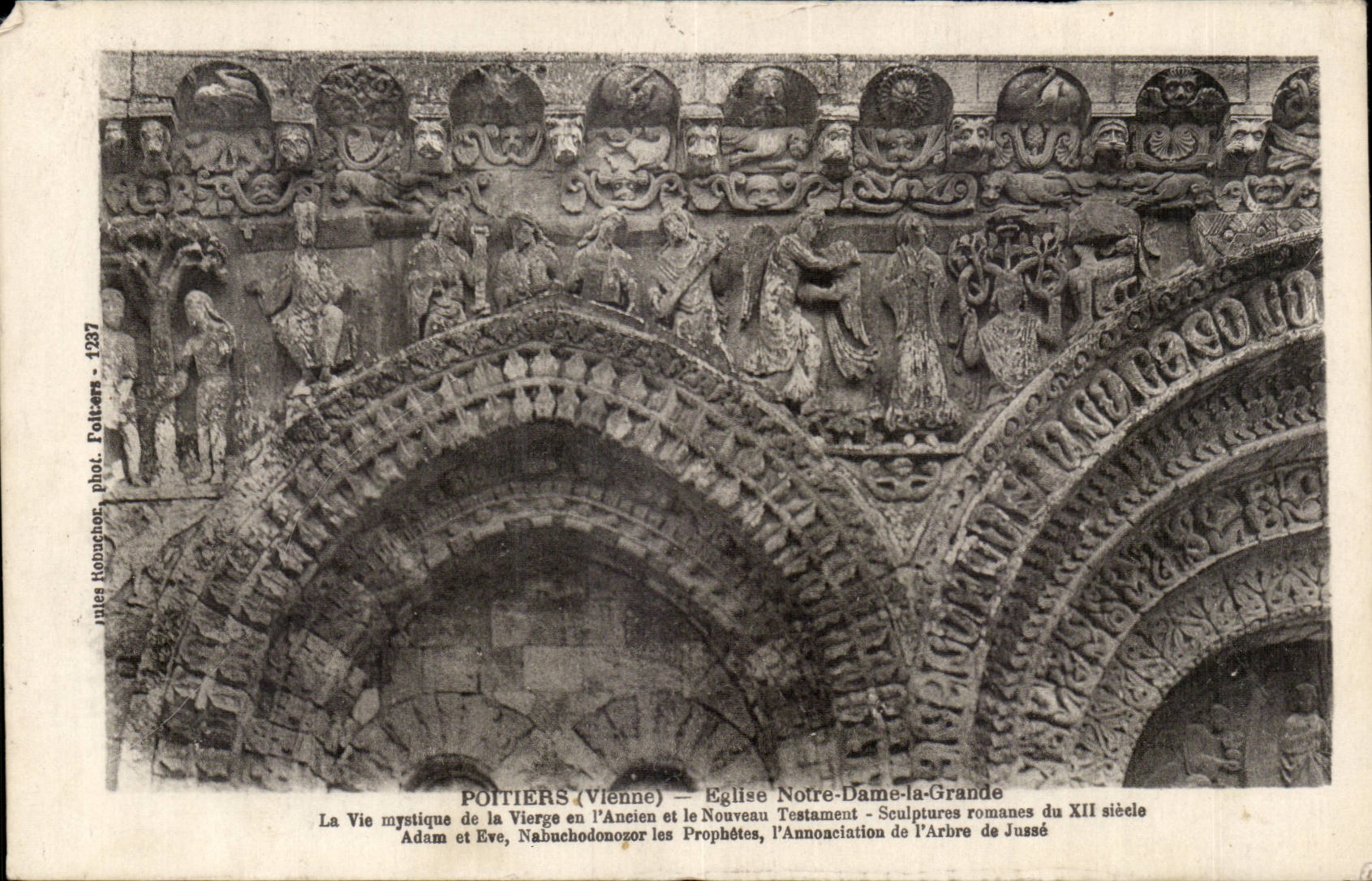 Poitiers CPA Church our Lady mystical Good life of the virgin in the old one and the new Will