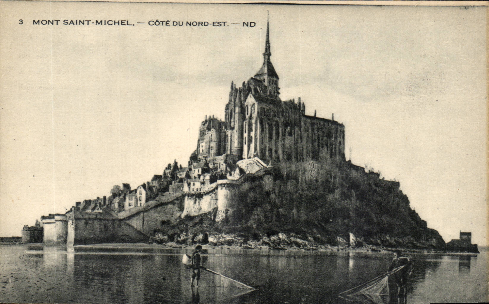 Mont Saint Michel cPA Dimension of north East