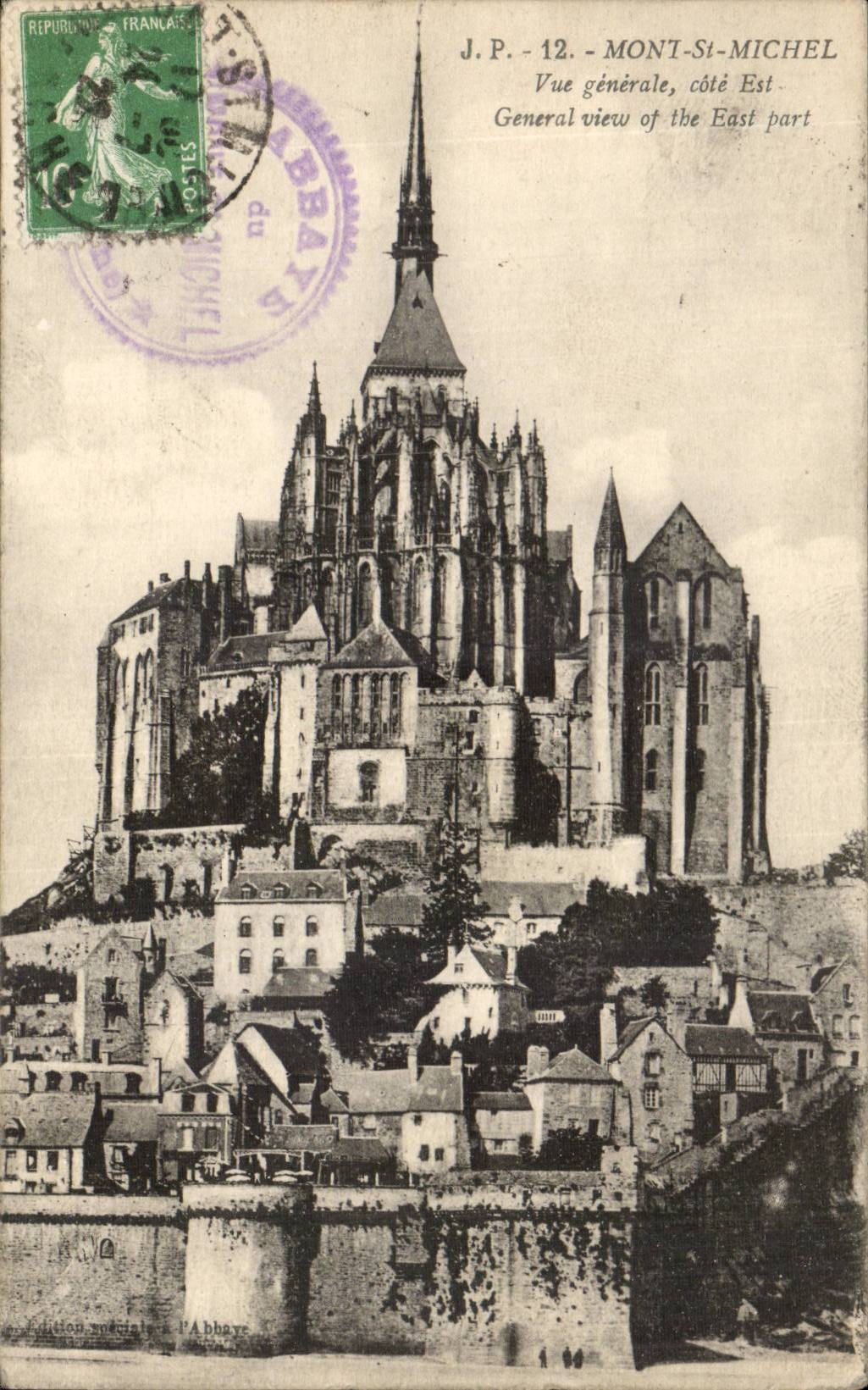 Mont Saint Michel CPA View Dimension Is