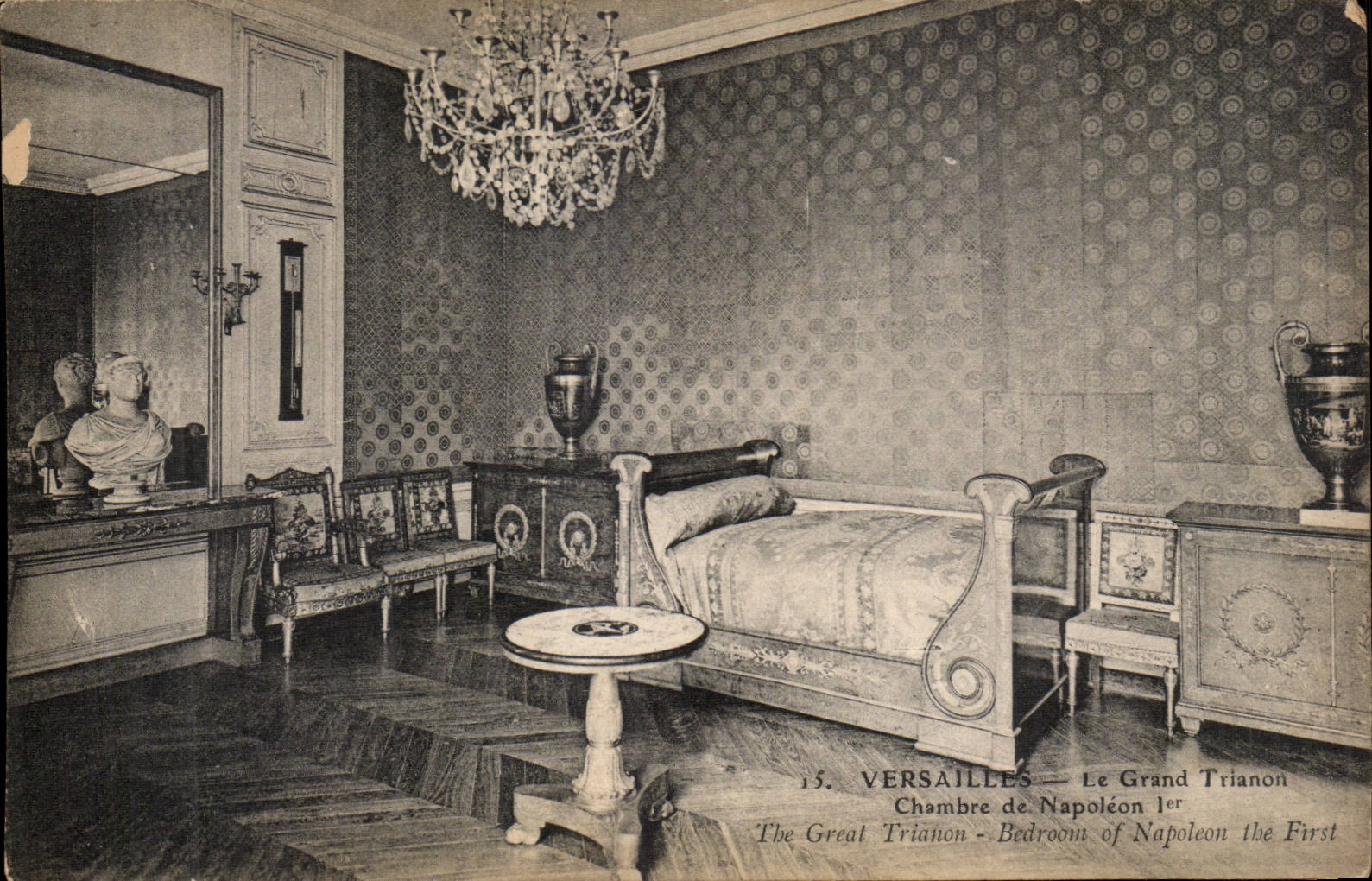 Versailles CPA Room of Napoleon 1st Trianon
