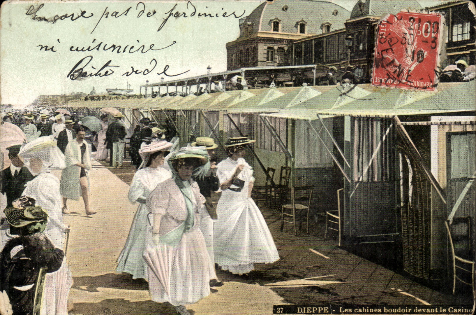 Dieppe CPA das Kabineboudoir vor dem Kasino