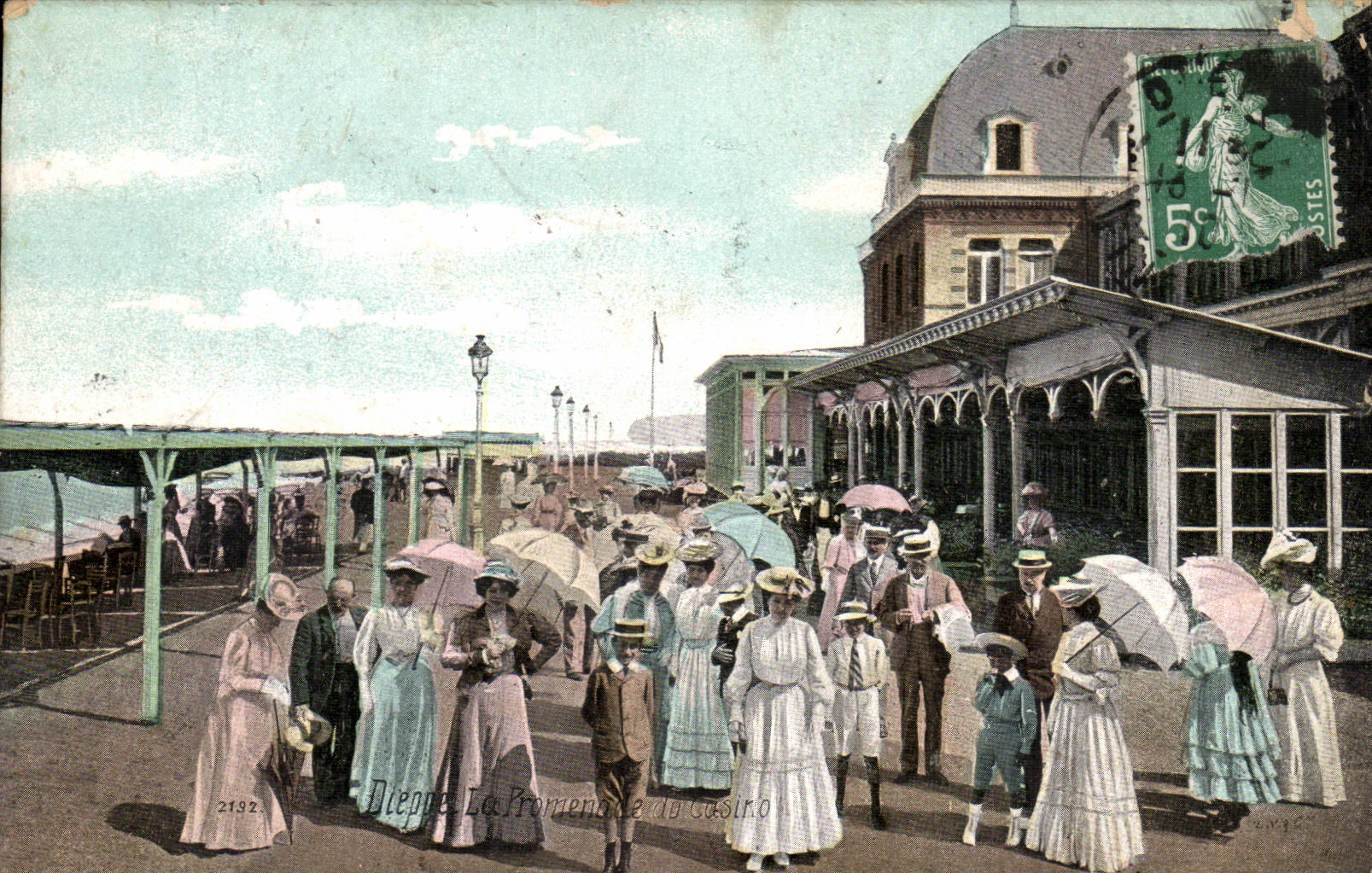 Dieppe CPA der Weg des Kasinos